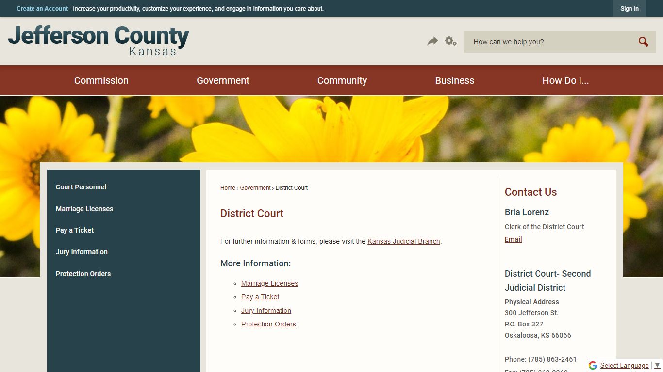 District Court | Jefferson County, KS - Official Website